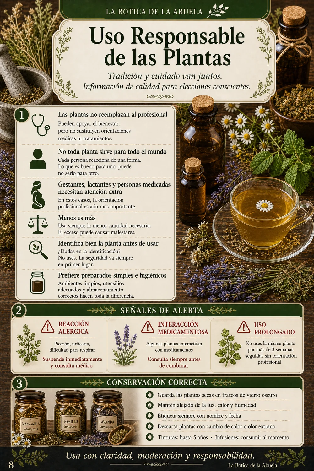Uso Responsable de las Plantas — seguridad y conservación